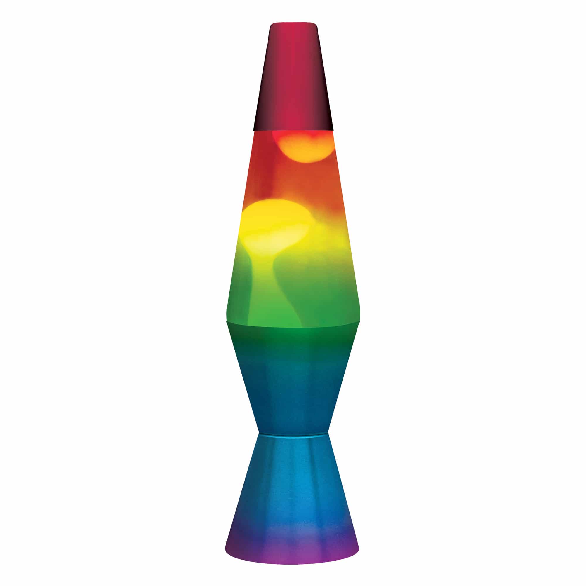 11.5″ LAVA Lamp Rainbow – White/Tricolor