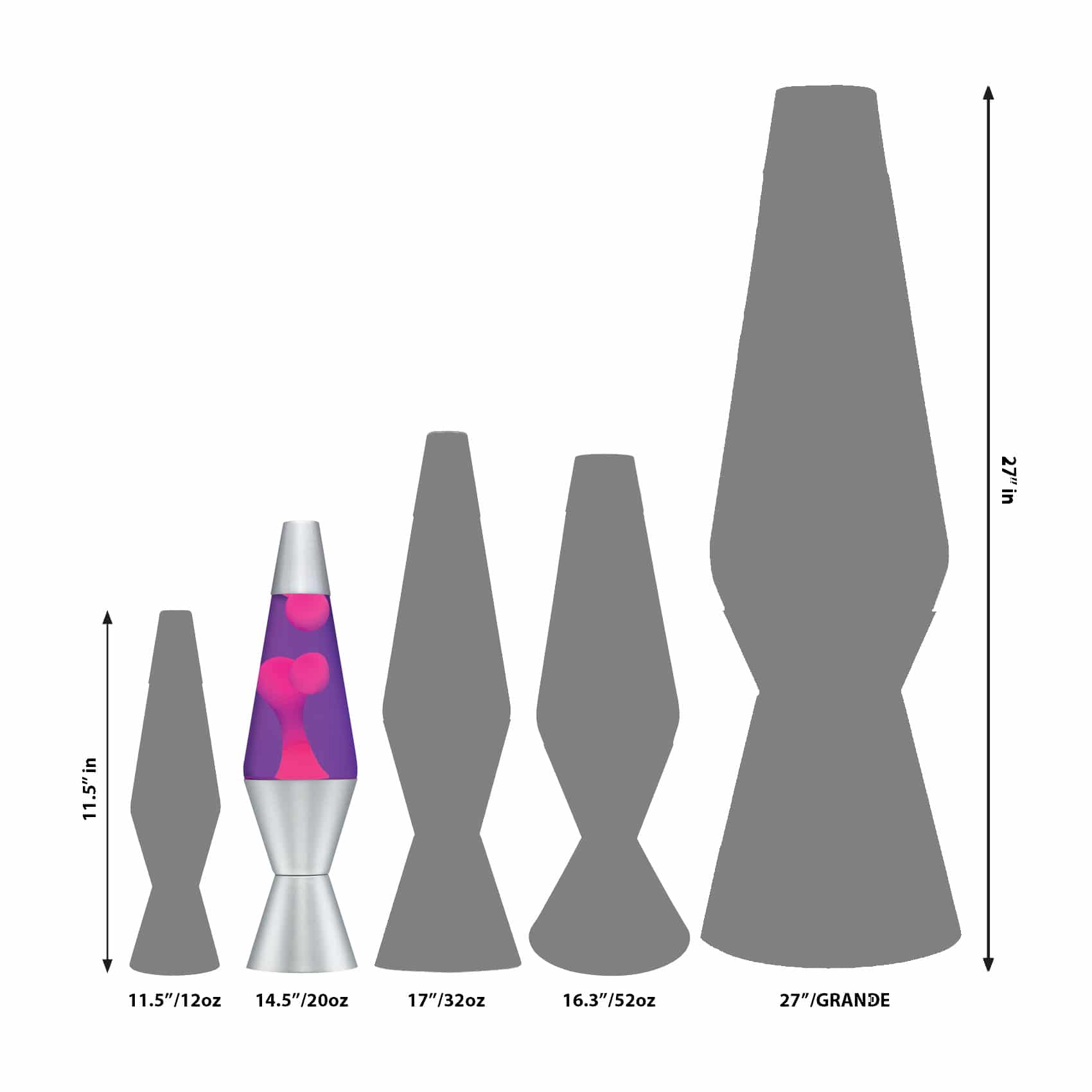 14.5” LAVA Lamp – Pink/Purple/Silver - Image 3