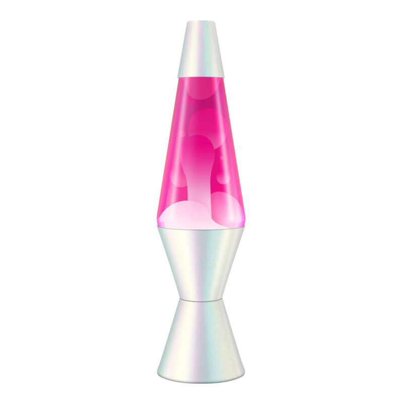 14.5″ Lava Lamp Opalescent Pearl