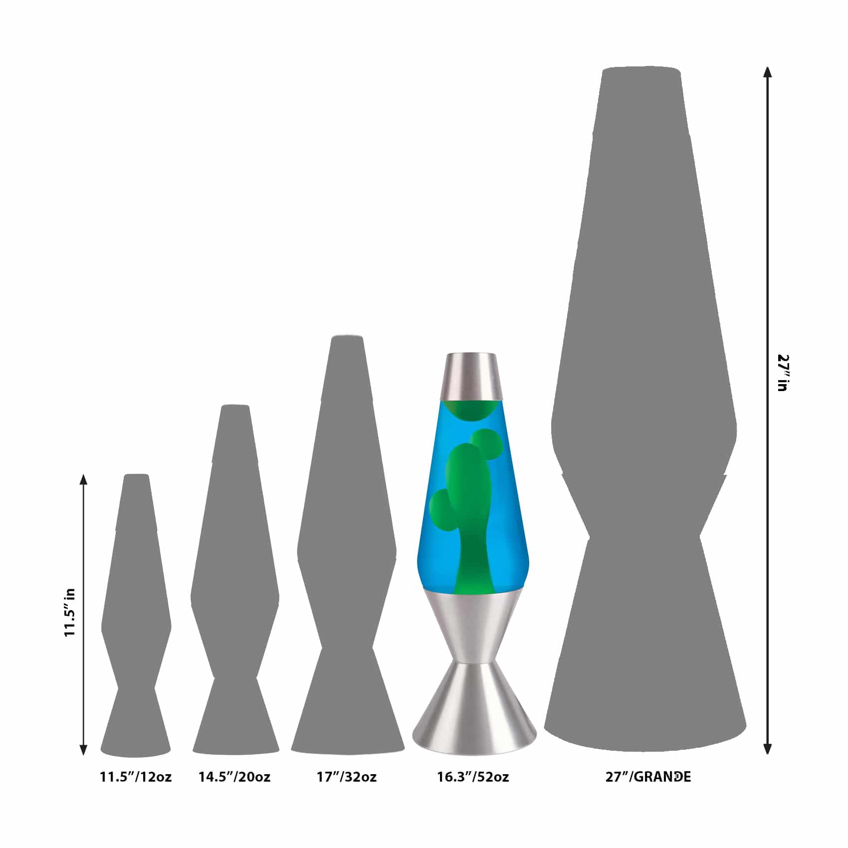 16.3″ LAVA Lamp – Yellow/Blue/Silver - Image 3